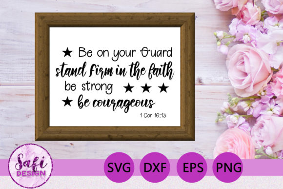 Be on Your Guard Bible Verse SVG DXF EPS: A Designer’s Perspective
