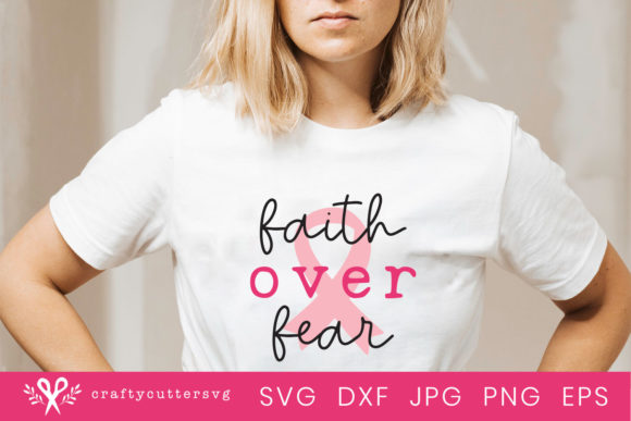 Embroidery Design Review: Faith over Fear Pink October Breast Cancer